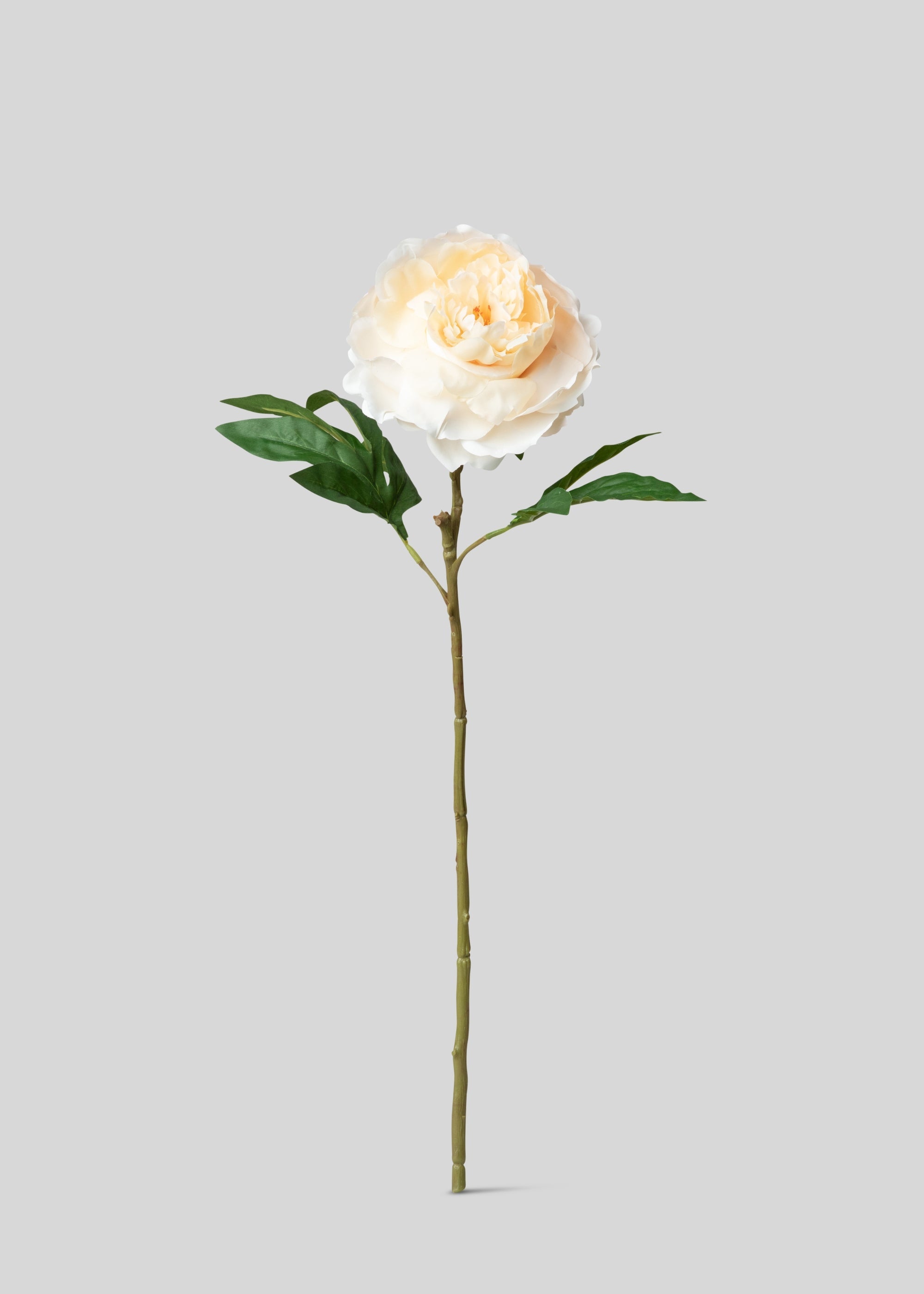 ピーチ色の造花牡丹 - 23インチ
